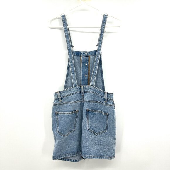 Pacsun 100% Cotton Button Front Denim Skirt Overall Dress Women's XS - Picture 2 of 4